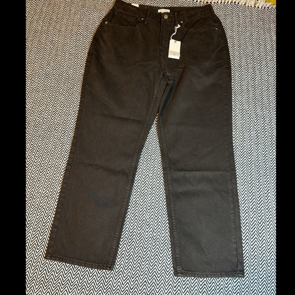 Good American 90’s Duster Brown Jeans Straight Leg | Sz 26| NWT - Picture 5 of 6